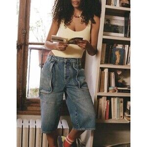 We The Free Havasu Slouchy Cropped Jeans in Tahoe size 28 NWT